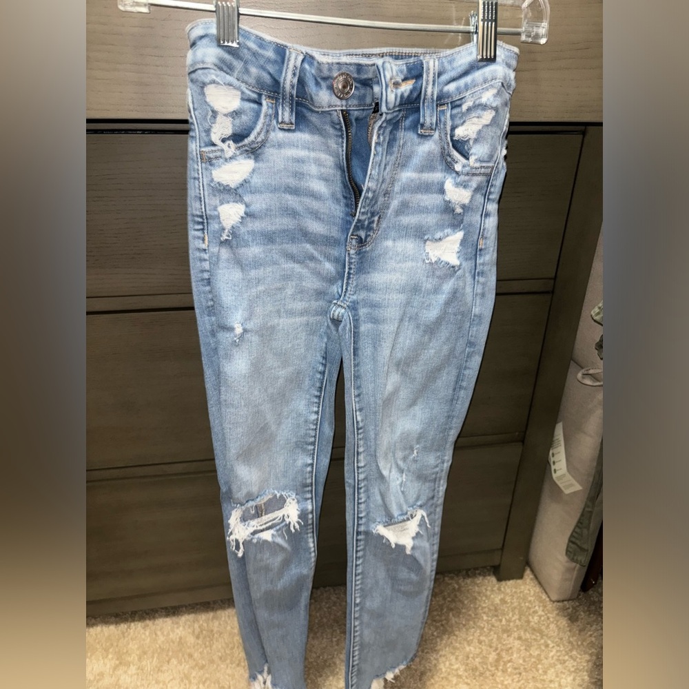 American Eagle high rise cropped jegging - size 00